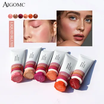 

Cosmetic 6 Color Blush Lotion Rouge Bronzer Cosmetic Makeup Beauty Soild Color Rouge FOR Face Makeup For Women