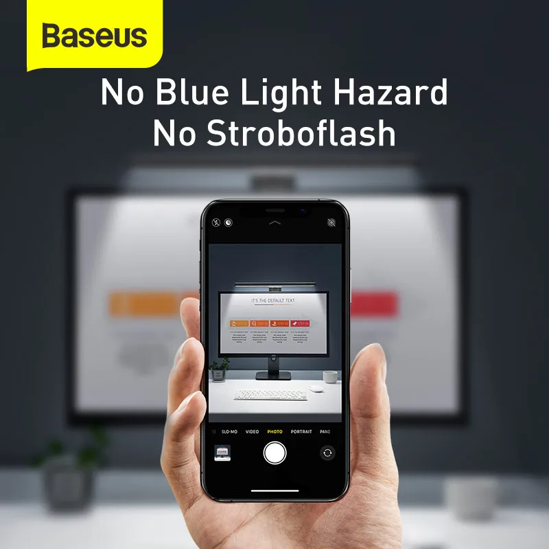 Baseus Screen Hanging Light Desk Lamp Computer Laptop Light Table Lamp For LCD Monitor Lamp Study Reading Light