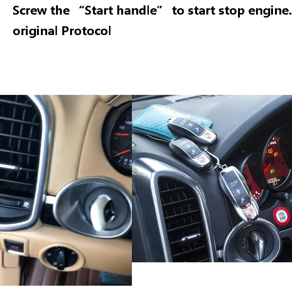 Для Porsche Cayenne/MACAN/Panamera добавьте кнопочную систему start stop и PKE Keyless GO Entry протокол