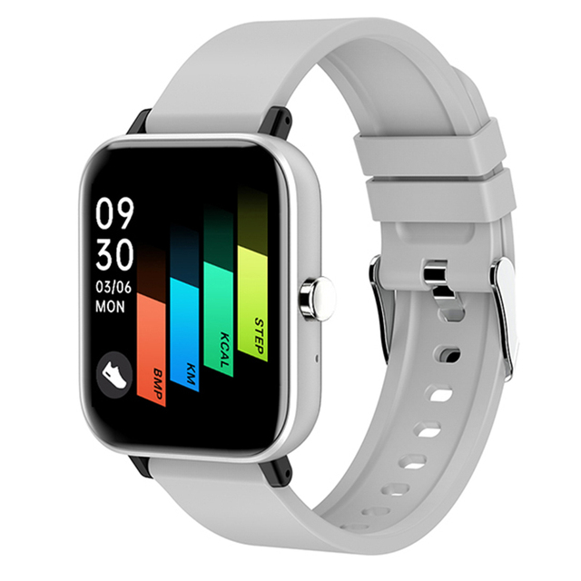New Smart Watch Men 1.69 Inch Full Touch Screen Bluetooth Call Heart Rate Monitor Ladies Smart Watch for Android iPhone+Box