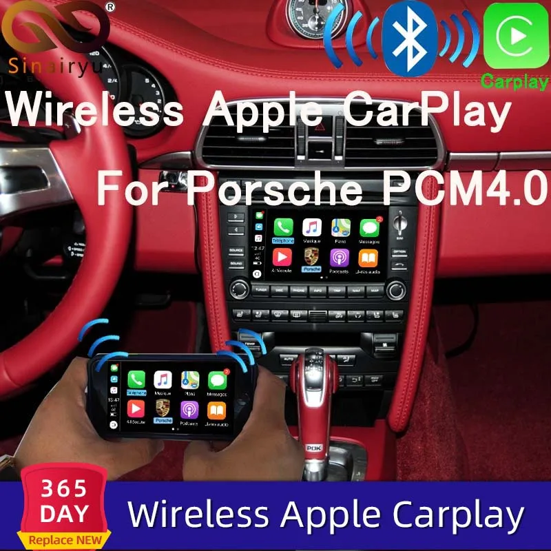 

Sinairyu Wifi Wireless Carplay For Porsche PCM4.0 Android Auto/Mirroring Apple Car Play For 2010-2018 911 Panamera Macan