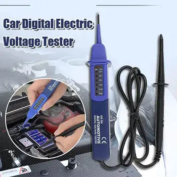 

Portable Car Digital Electric Voltage Tester Voltmeter Electric Voltage Test Pen Tester Automotive Test Probe Pencil LED Lamp