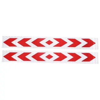 

Car Warning Signal Truck Reflective Self-adhesive Tag Red Silver with Arrows in Rectangular Shape Reflective Plastic 2 Pieces
