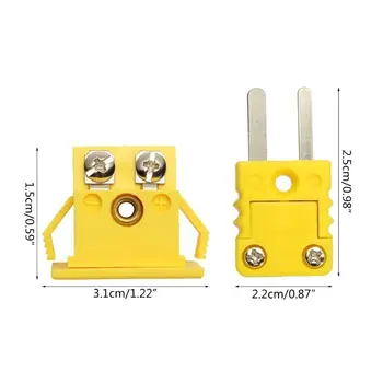 

Plastic Shell Thermocouple miniature Socket Plug Adaptor Mini Thermometer K-Type