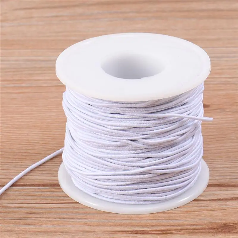 1 Roll 50M Elastic Line Wearing Band Handmade Beads DIY Manual Wiring Beading Cord Soft Rope for Bracelet Jewelry Clothes | Дом и сад