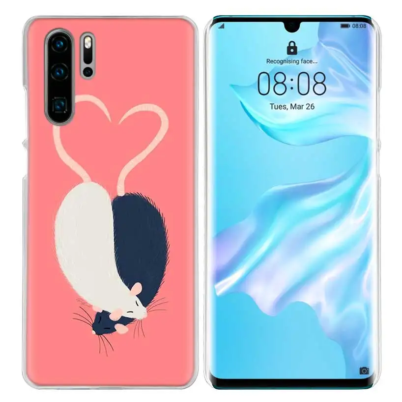 09 Жесткий чехол для huawei P30 P20 P10 mate 30 20 10 Nova 5 5i Pro Lite P Smart Z Plus милая крыса с животными - Цвет: 09