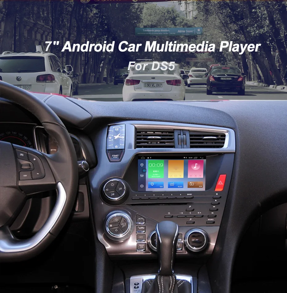 US $351.51 Octa Core Android 10 1024600 Car Radio Stereo For Citroen DS5 Auto Radio GPS Navigation Audio Video WiFi