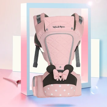 

Disney Ergonomic Baby Carrier Infant Kid Baby Hipseat Sling Front Facing Kangaroo Baby Wrap Carrier for Baby Travel 0-36 Months