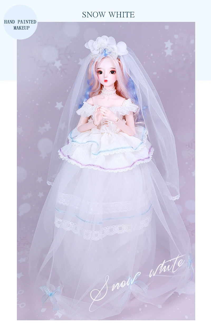 DBS 1/3 bjd кукла 62 см шарнир тела обувь и платье для куклы головной убор мечта фея SD