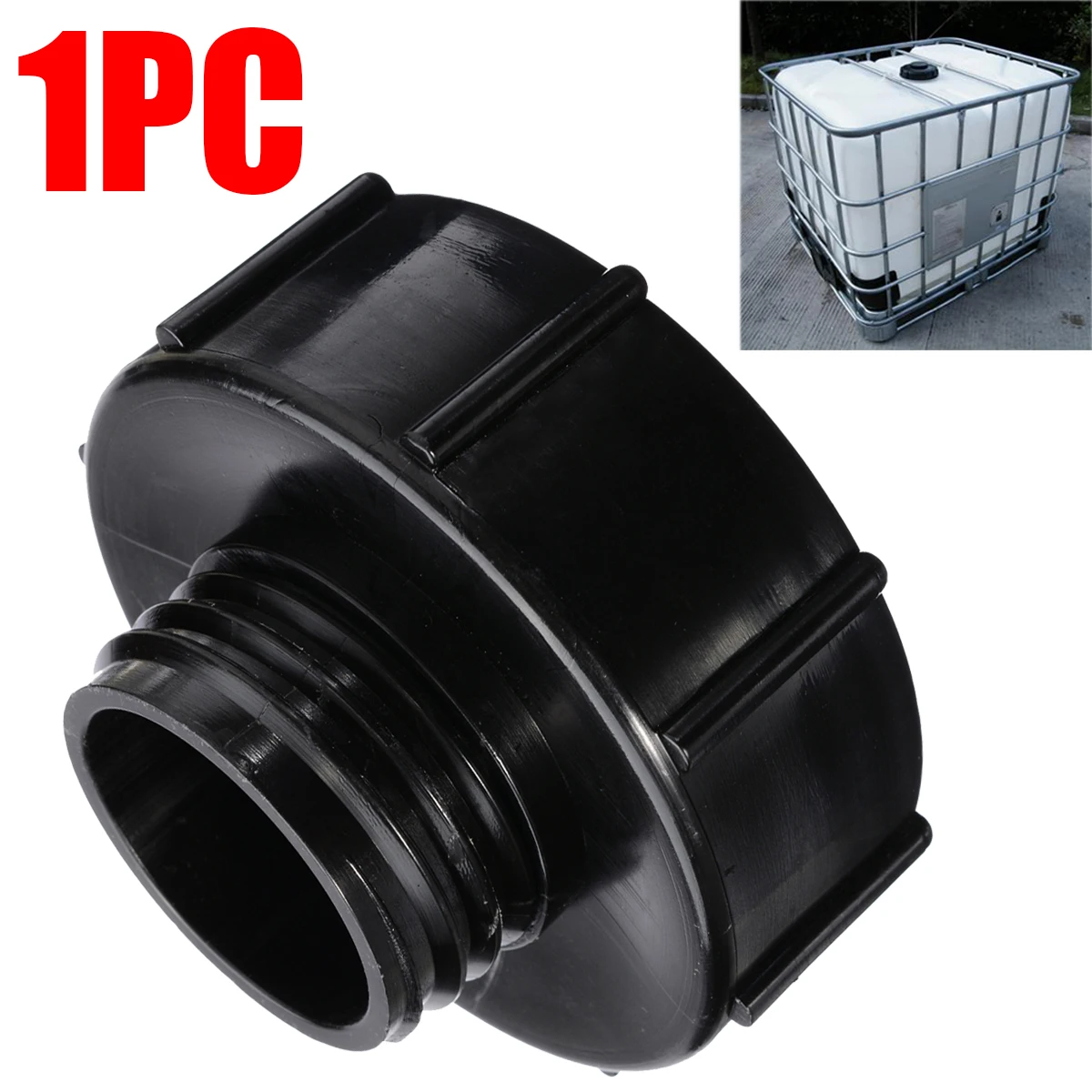 1 шт. пластиковый IBC адаптер S100x8(100 мм) для уменьшения S60x6(60 мм) IBC танк Разъем садовый инструмент Аксессуары