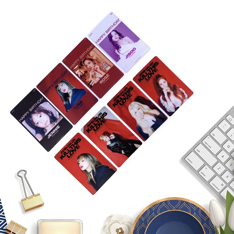 4 шт./компл. K-pop BLACKPINK прозрачные ПВХ фото карты альбом KILL THIS LOVE фото карты вентиляторы коллекция подарок
