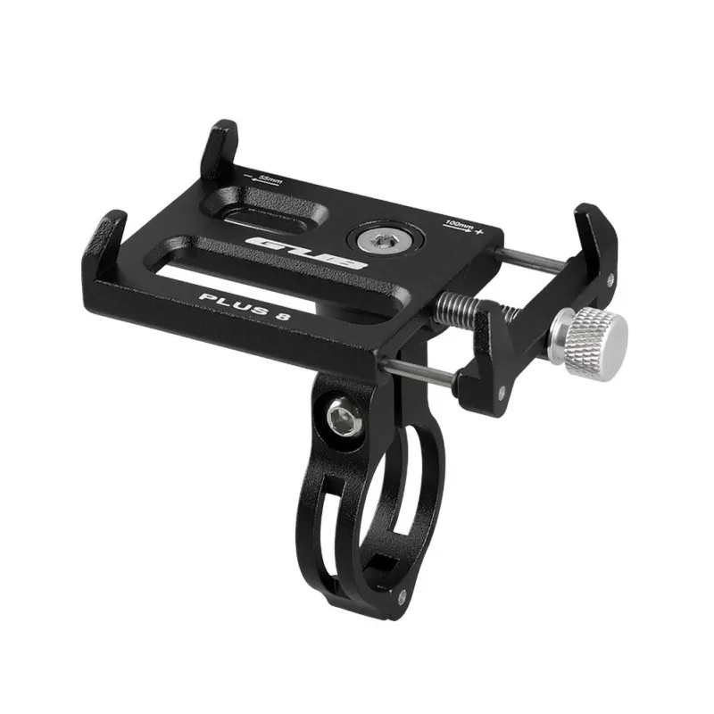 GUB Plus 8 Plus алюминиевый MTB велосипедный держатель для телефона, держатель для мотоцикла, gps Держатель для велосипеда, аксессуары для руля велосипеда - Цвет: Черный