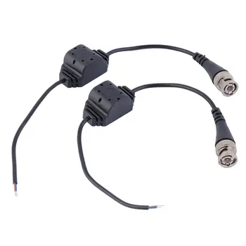 

New 1pair 1Channel Passive Video Transceiver for Balun CCTV Camera UTP Connector Hot Promotion black color