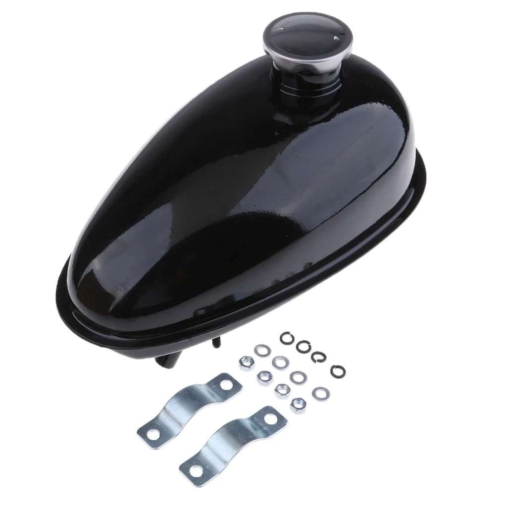 MOTORIZED  49CC 66CC 80CC METAL FUEL GAS TANK W/ CAP FILTER 3L