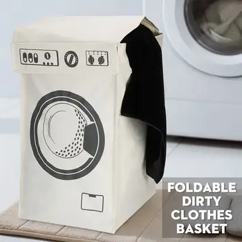 

Dirty Clothes Storage Laundry Basket Toy Foldable Storage Laundry Hamper Oxford Large Dirty Clothes Storage Basket 36x36x60cm