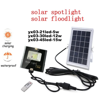 

Waterproof LED Solar Light Solar Panels Power Light Garden Outdoor Pathway Sense Solar Lamp Wall Light remote timer split mount