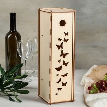 

Wine box "Butterflies", 36 × 11 × 11 cm