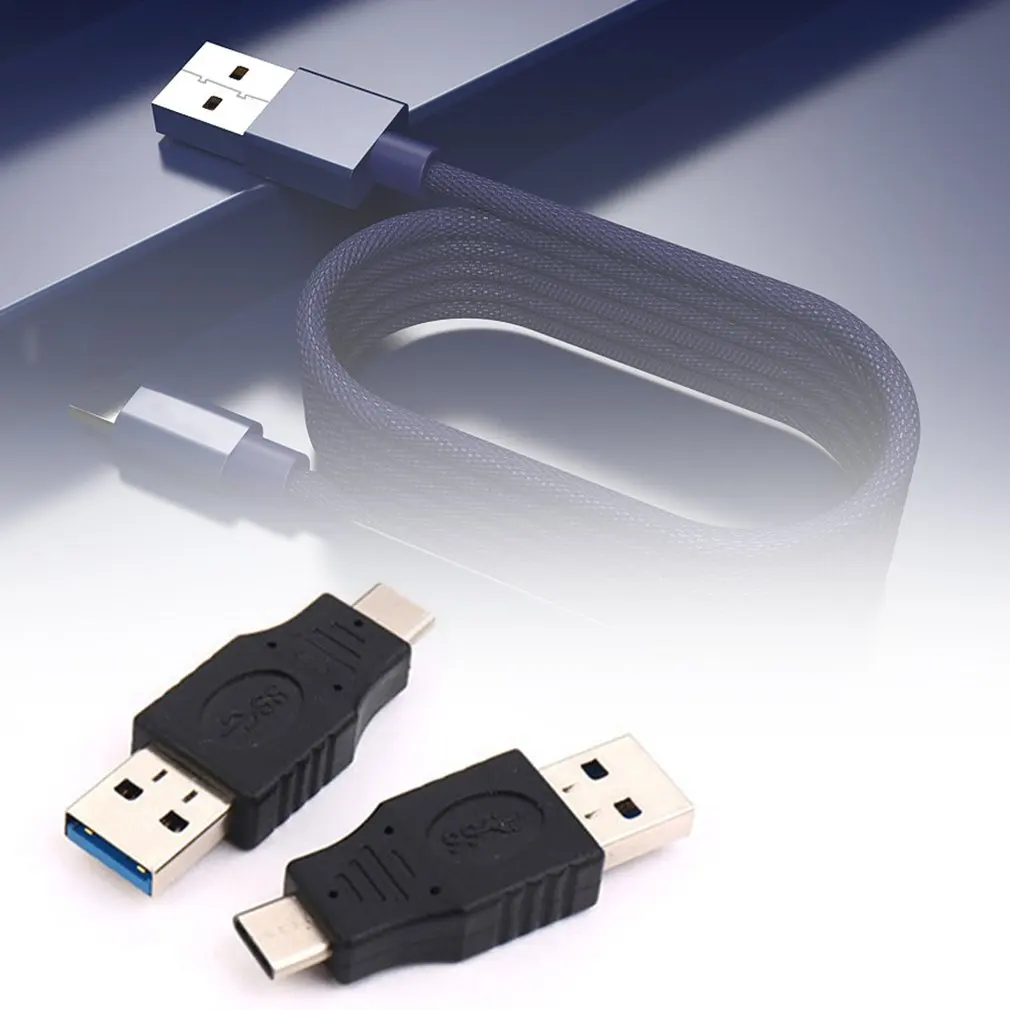 2 шт./лот, портативный мини-USB-C 3,1 type C с штекером на USB 3,0 type A с штекерным портом, адаптер-конвертер, хорошая производительность