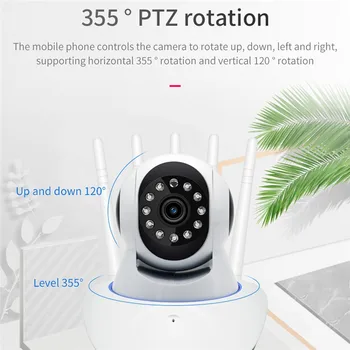 

Wireless Surveillance Camera Wifi Remote High-Definition Network Monitor Home With 128G Memory Card