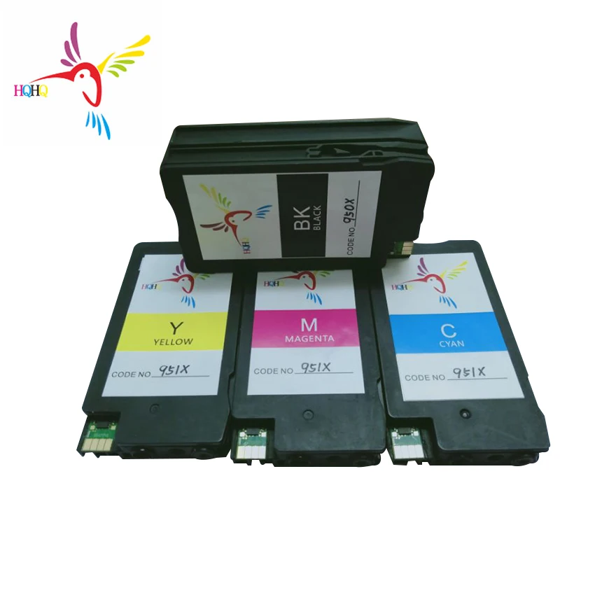 4 шт./компл. 950xl 951XL картридж совместимый для hp Officejet Pro 8610/8620/8630/8640/8660/8615/8625/251DW/276DW принтер