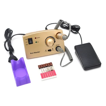 

35000Rpm Electric Nail Drill Machine Manicure File Bit Kit With Upgraded Version Silicone Case Anti-scald Handle Nail art Tools