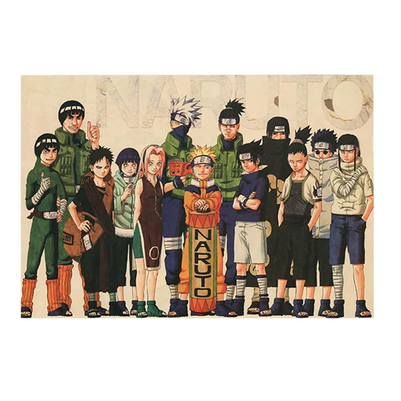 Наруто Shippuden Аниме игра плакат искусство из шелковой ткани с принтом 51x35 см Саске стены Картина декор комнаты