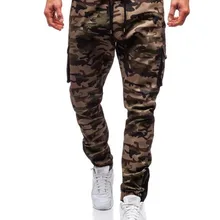 Мужские спортивные штаны для бега, камуфляжные Тканые штаны для спортзала, фитнеса, мульти-Карманные штаны, комбинезоны, спортивные штаны для бега, мужские