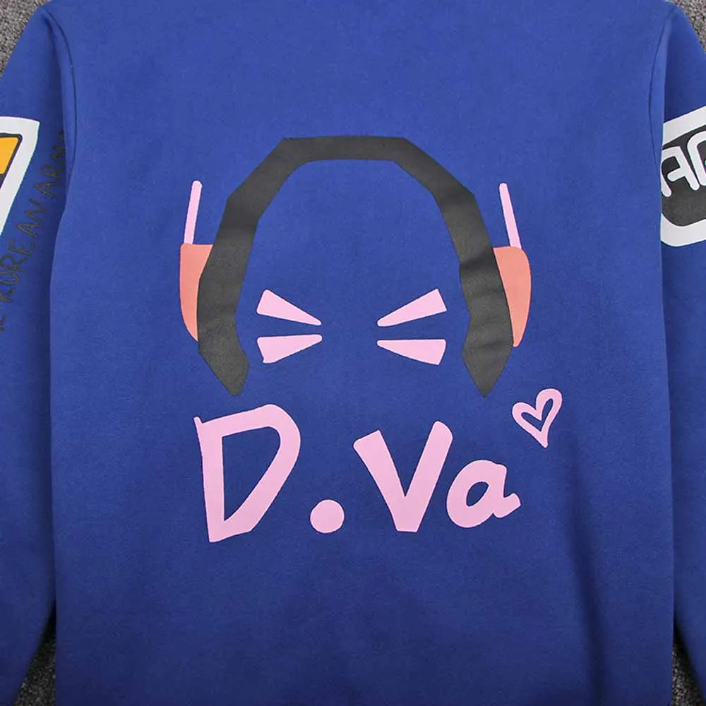 VEVEFHUANG косплей игры OW D. VA Dva костюмы Хана Сонг 3D печатных Толстовка Косплей игры аниме мультфильм с капюшоном D. Куртка VA