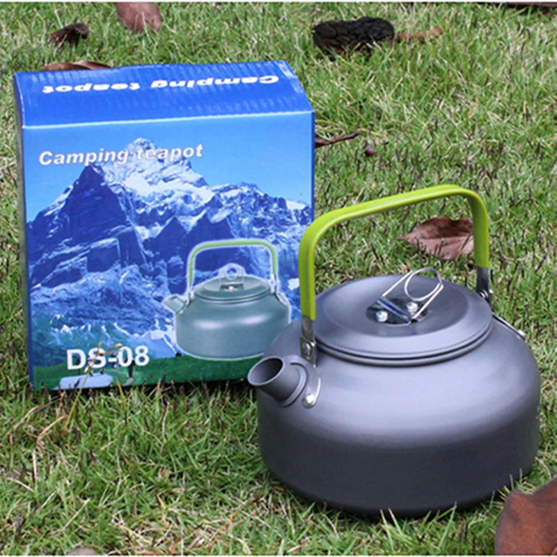 Camping Cookware Coffee Kettle Outdoor Pot Water Kettle Outdoor Alloy Camping Water Kettle Coffee Pot Teapot DS08 DS12 DS18