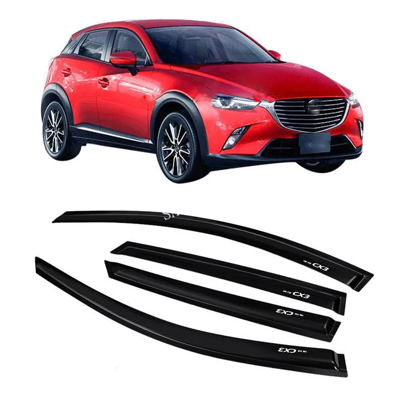 

4 шт., защитный козырек от дождя для автомобиля Mazda CX-3 CX3 2016