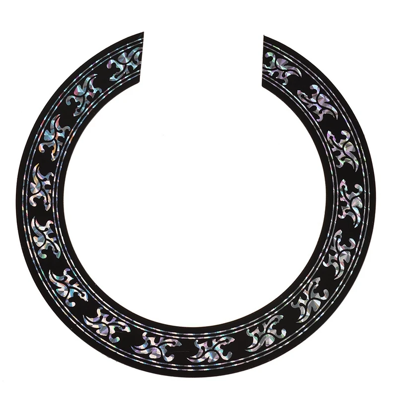 2 шт Soundhole Rosette наклейка хром узор для акустической классической гитары Части