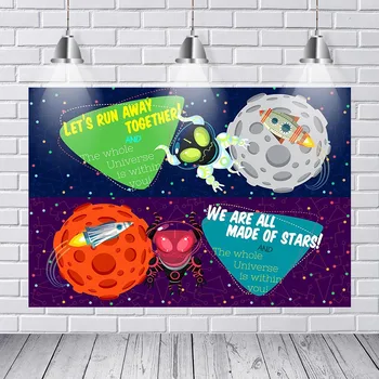 

Universe Galaxy Space Backdrops Nebula Astronomy Planets Child Customized Photographic Backdrops for Photo Studio