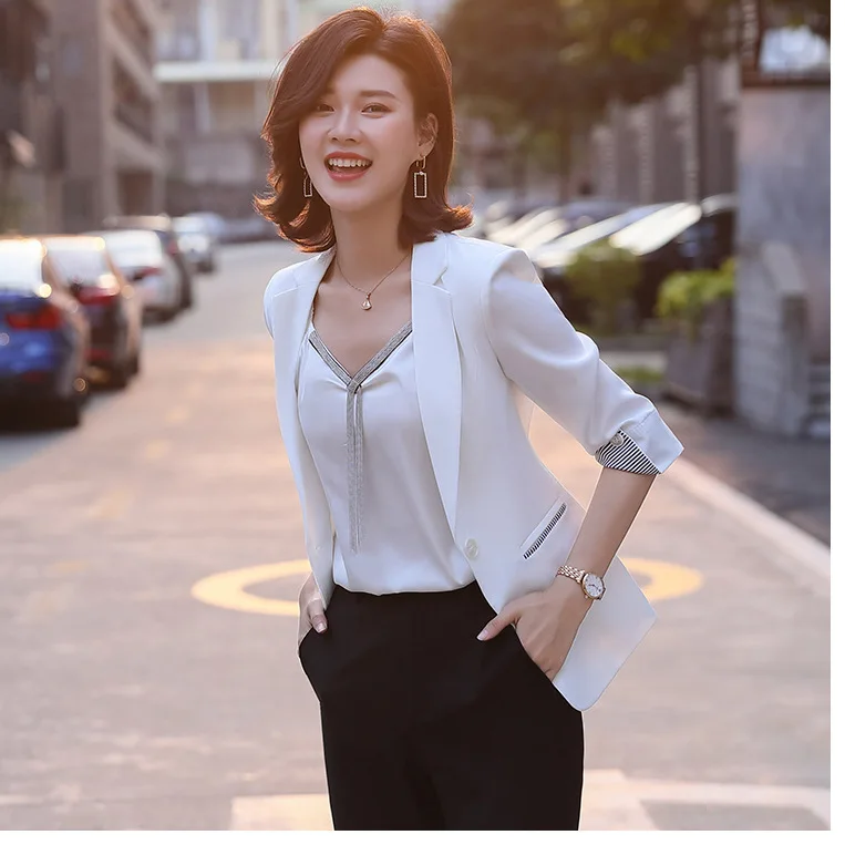

Coat Women's 2020 New Style Versitile Fashion Slim Fit Online Celebrity Elegant Goddess-Style British Style Suit Yan6082