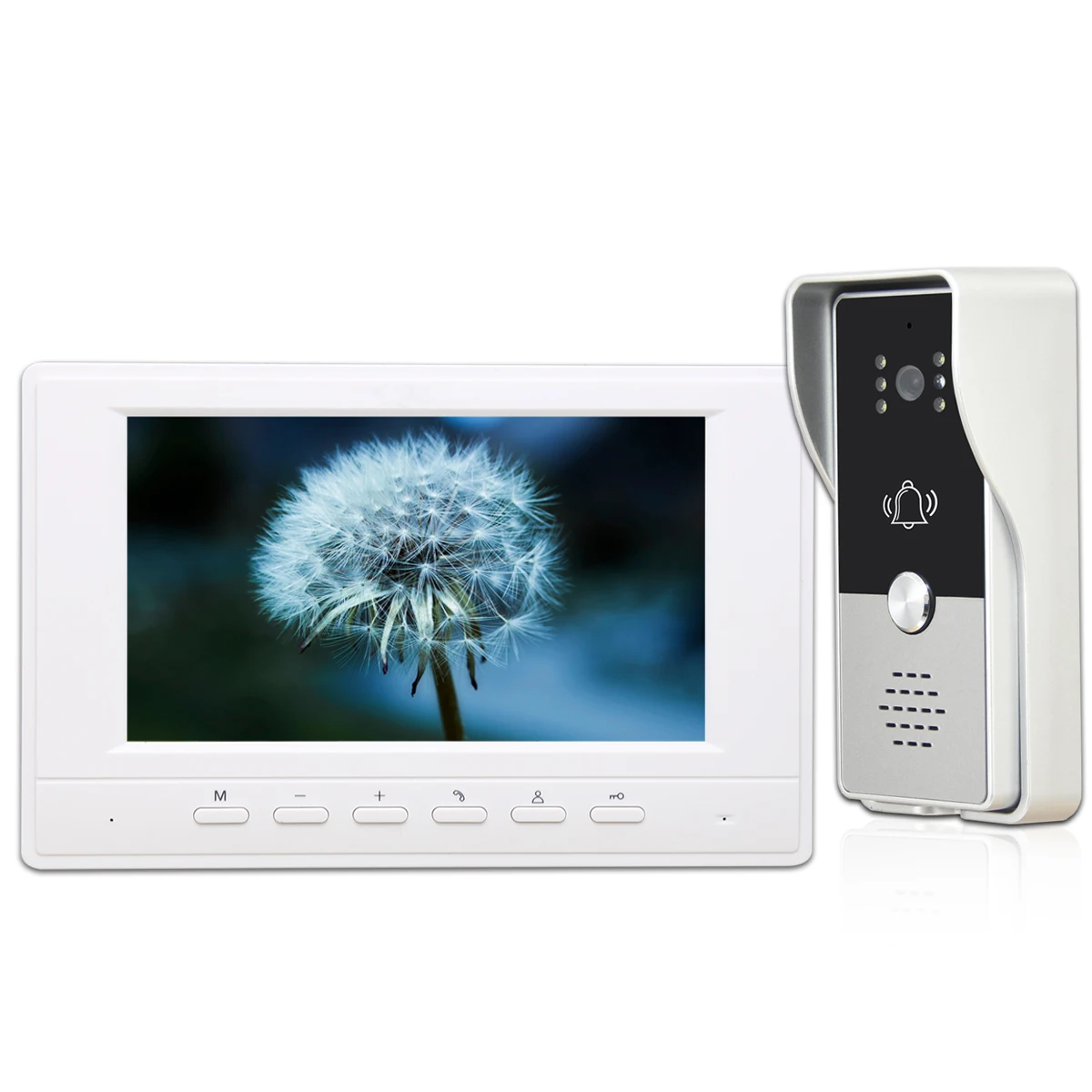 

7 inch Monitor VideoDoorbell System Video Intercom Door Phone Kit for Home Villa Office with 700TVL IR Night VisionCamera
