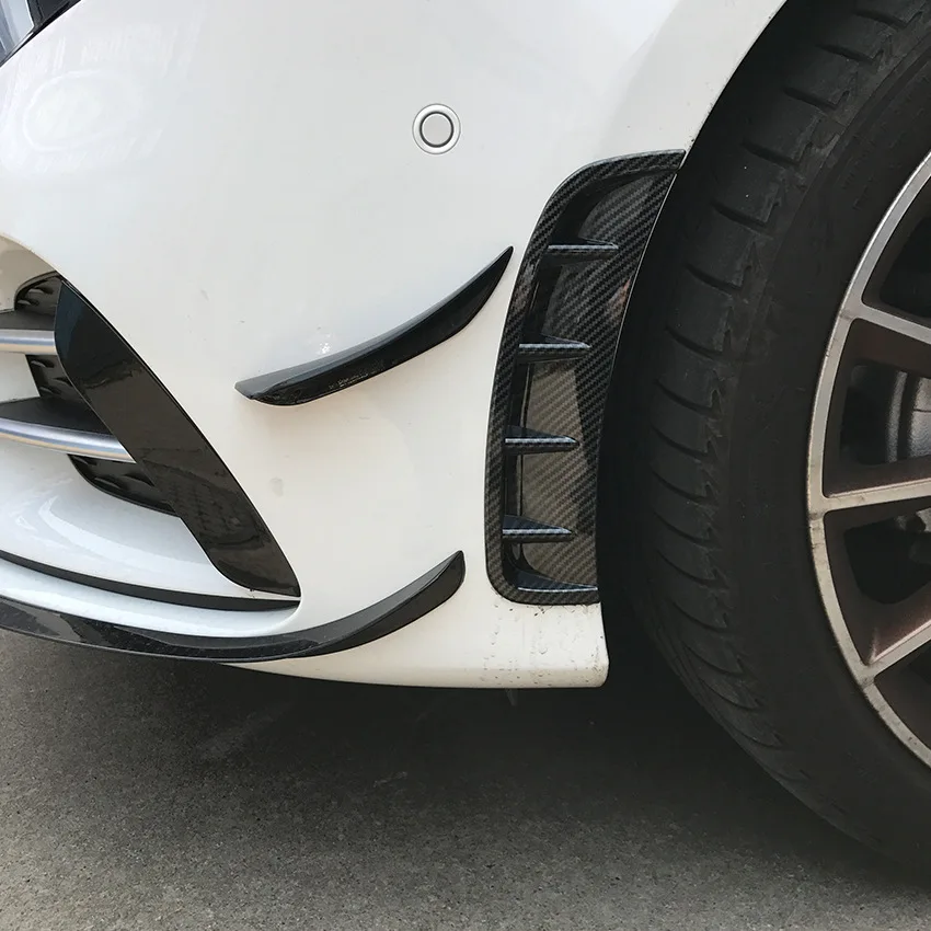 Для Mercedes Benz A Class W177 A180 A200 A220 A250 спортивные наклейки на передний бампер