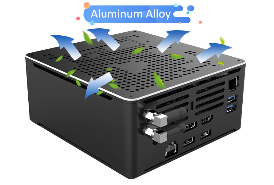 Mini PC Xeon E3-1505M V5 Desktop Computer - 2 DDR4 ECC Support, Dual Nvme SSD, 4K DP HDMI, Type-C, USB3.1, AC WiFi, BT - Mini Server Description Image.This Product Can Be Found With The Tag Names Cheap Mini PC, Computer Office, High Quality Computer Office, Mini pc