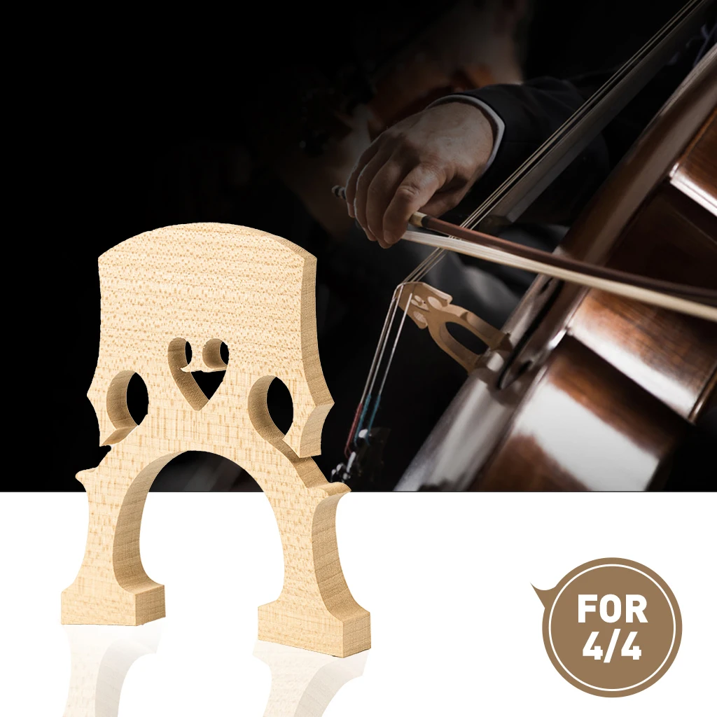 NAOMI 10pcs/1set 4/4 Cello Bridge Unfitted Selected Maple Wood Bridge Excellent Performance And Easy to Use