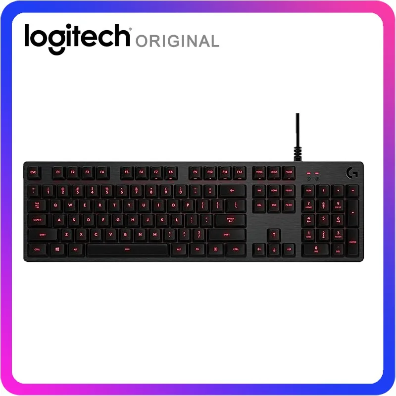 Игровая клавиатура Logitech G413 с подсветкой тонкая USB Прочная механическая панель из