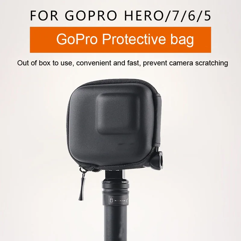Мини EVA кейс защитная сумка для GoPro Hero 8 7 6 5 4 SJCAM SJ6 SJ7 SJ8 SJ9 камера ПУ коробка для хранения для DJI OSMO аксессуары