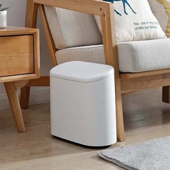 

Trash Can Plastic Garbage Bag Holder Container Dustbin Bucket Waste Bin Rubbish Can for Toilet Kitchen Bathroom With Lid