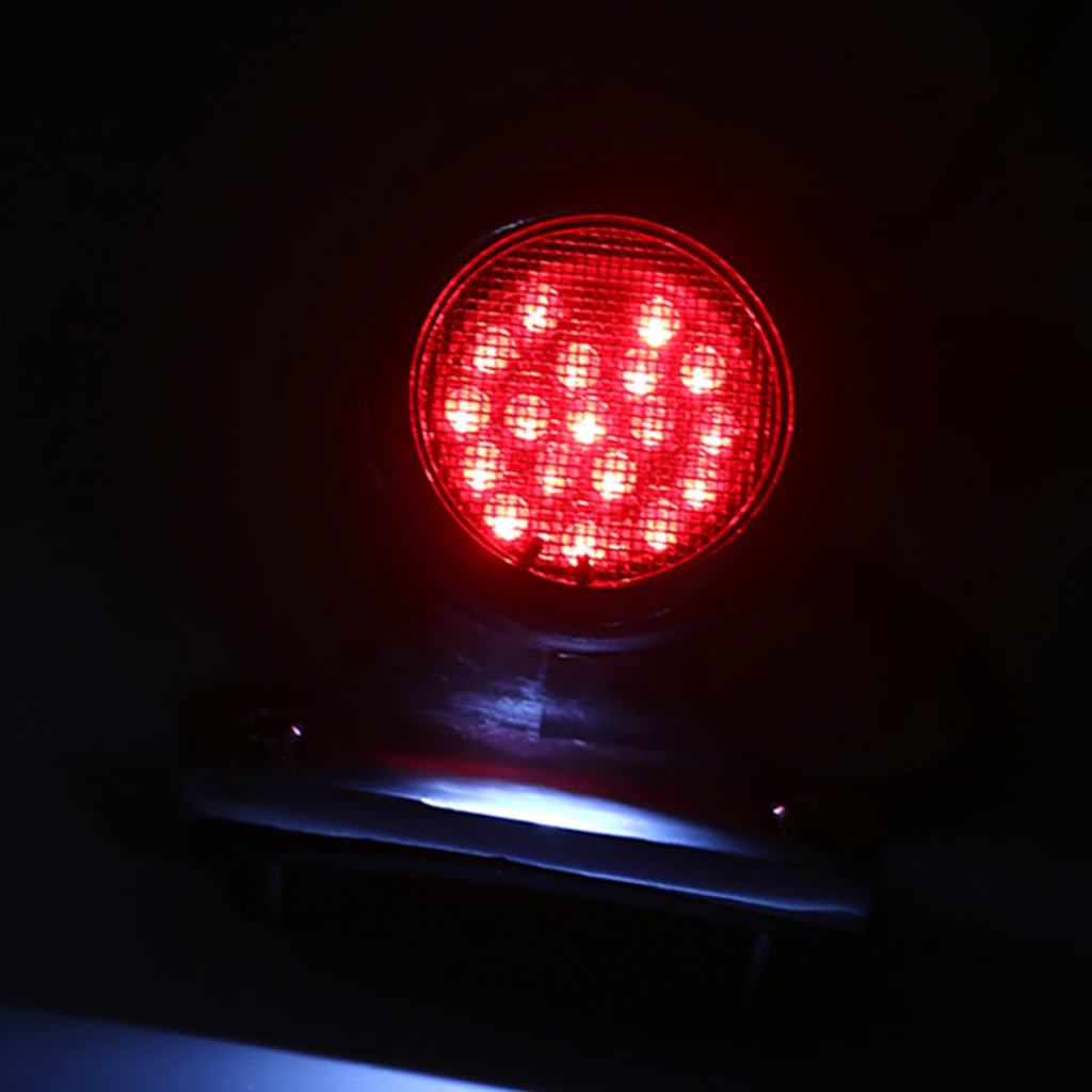 12V Motorcycle Bike Rear Tail Stop Red Light Lamp for Dirt Bike Taillight Rear Lamp Braking Light For Cafe Racer