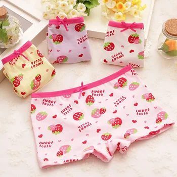 

1Pcs Bow Baby Girl Briefs Cute Strawberry Print Kids Girls Panties Cotton Soft Comfortable Underpants Boxer Shorts 1