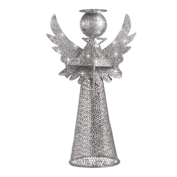 

Amosfun Christmas Tree Topper Angel Treetop Decoration Angel Figure For Festive Home Ornament (Silver)