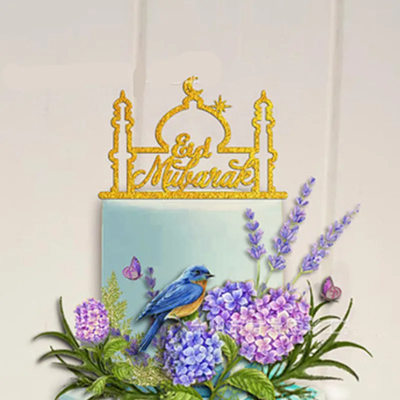 Украшения на Рамадан Eid Mubarak торт Toppers Happy украшения для вечеринки мусульманский