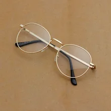 Прозрачные круглые металлические оправы для очков, ретро круглые очки, прозрачные оправы для очков, женские, мужские аксессуары для очков