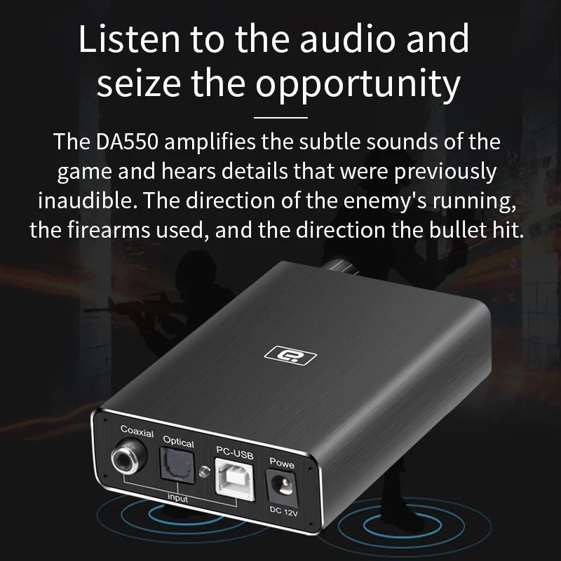 HIFI Optical Fiber Coaxial USB DAC Headphone Decoder 24BIT 192Khz audio Stereo amplifiers For Home Speakers Bass Treble Control