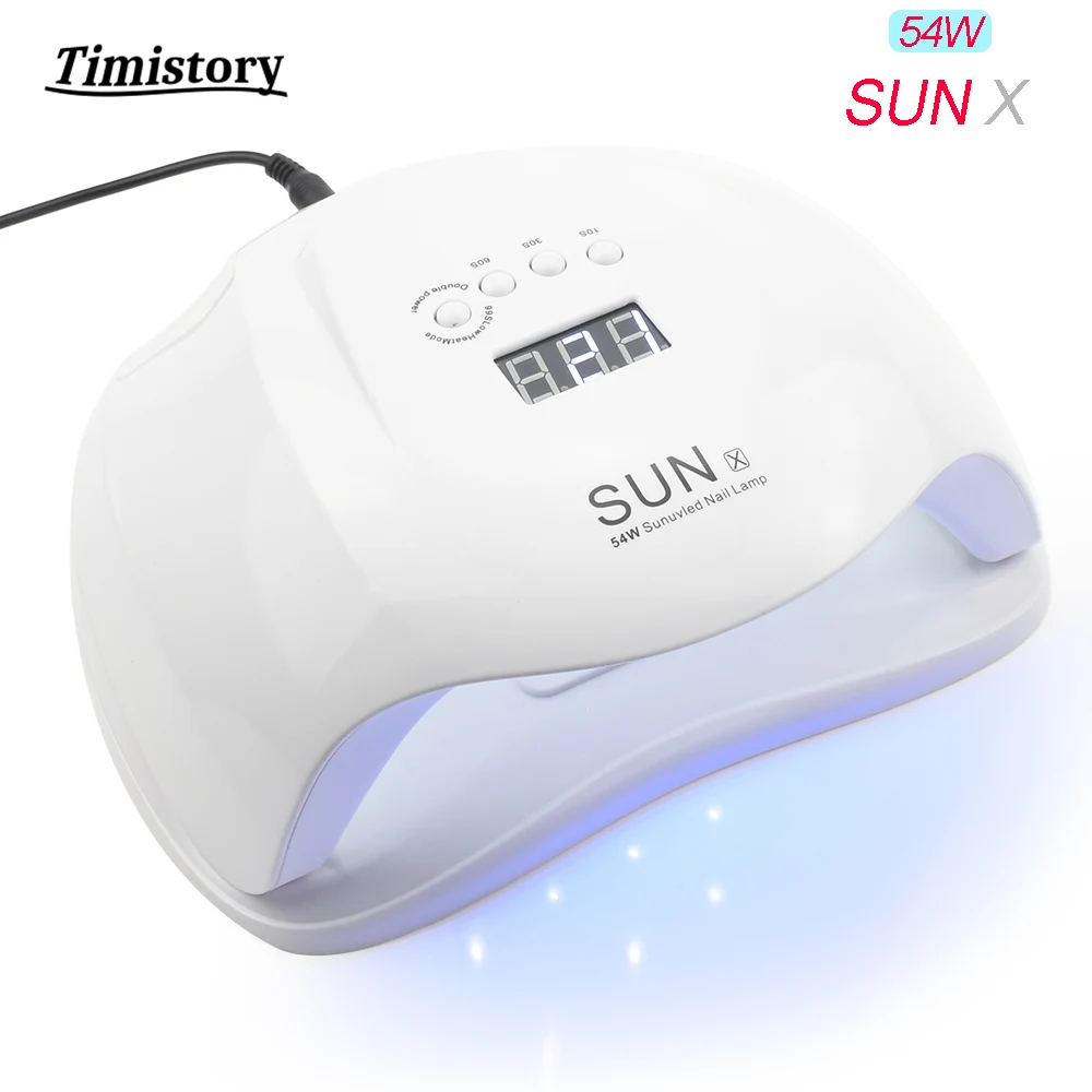  54W/48W UV LED Nail Lamp Nail Dryer for Curing Nail Gel Polish Manicure Machine with Timer button S