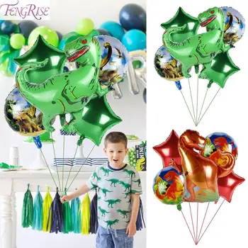

FENGRISE Jurassic World Dinosaur Foil Balloons Baby Birthday Party Decoration Dinosaur Party Dino Theme Jungle Birthday Decor