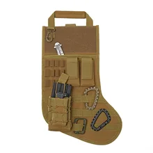 Tactical Molle Christmas Stocking Xmas Gift Socks Military Airsoft Ammo Magazine Dump Drop Pouch Hunting Utility EDC Storage Bag