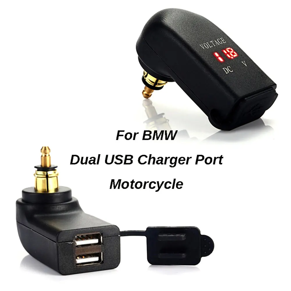 

Motorcycle Adapter USB Charger Dual Power usb charger Cigarette Lighter Socket for Most of 12-24V Vehicles